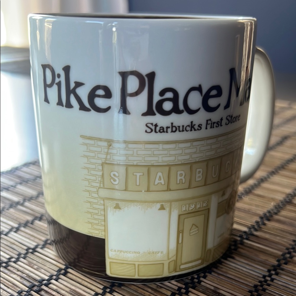 Starbucks Pike Place Mug - Cream and Brown